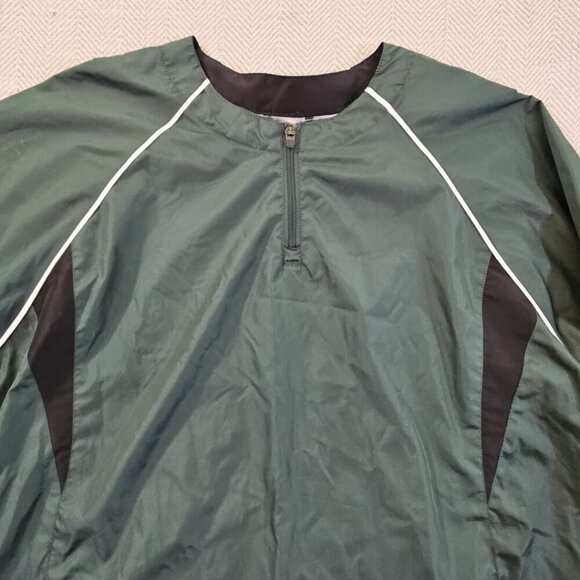 Holloway 1/4 Zip Pullover Men's XL Green Black LS Jersey Lined New NWT Athletic - Picture 5 of 16